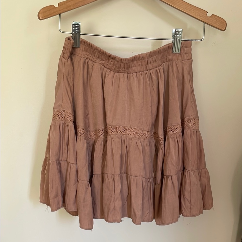 Pink/Tan Skirt (worn 2 times)
